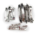 ALL in ONE DIY Hair Clip Kit: 15pcs Assorted Size French Style Barrette Hair Clip 40mm 60mm 80mm All In One