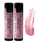 Moroccan Magic Perfect Pink Tinted Lip Balm | Made with Natural Cold Pressed Argan and Essential Oils Lip Balm | Smooth Application | Non-Toxic, Cruelty Free | 2 Pack Moroccan Magic
