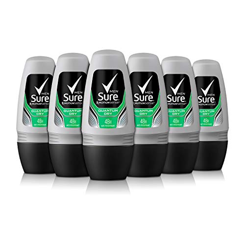 Sure Men Quantum Roll-On Anti-Perspirant Deodorant 50 ml - Pack of 6 BabyCentre