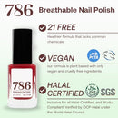 786 Cosmetics Breathable Vegan Nail Polish in Casablanca - Cruelty-Free, Halal, Healthy Formula Infinity Warehouse