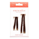 Frenchies Ultra Flocked Extra Soft French Twist Hair Pins: The French Hair Pins for Buns, Wedding Updo Hairstyles, Hair Extensions + Wigs, 20 Count, Brown Frenchies