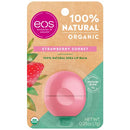 eos USDA Organic Lip Balm - Strawberry Sorbet | Lip Care to Moisturize Dry Lips | 100% Natural and Gluten Free | Long Lasting Hydration | 0.25 oz eos