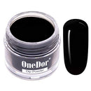OneDor Nail Dip Dipping Powder – Acrylic Color Pigment Powders Pro Collection System, 1 Oz. (12 - Black) Onedor