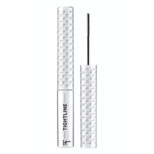 IT Cosmetics Tightline, Black - 3-in-1 Lash Primer, Eyeliner & Mascara - Lengthens & Conditions Lashes - Ultra-Skinny Wand - Infused with Collagen, Biotin, Peptides & Antioxidants - 0.12 fl oz It Cosmetics