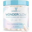 WONDERCOW Hair Skin and Nails Vitamins w/Bovine Colostrum, Collagen, Hyaluronic Acid, Biotin, Zinc, & Lactoferrin┃Supports Faster Hair Growth, Stronger Nails and Glowing Skin (30 Servings, Capsule) Infinity Warehouse