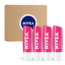 NIVEA Tinted Balm for Beautiful, Soft Lips, Fruity Watermelon, 0.68 Oz, 4 Count NIVEA