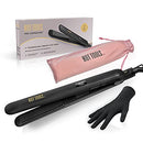 Hot Tools Pro Signature Ceramic + Tourmaline Flat Iron for Sleek Results, 1 Inch Plates HOT TOOLS