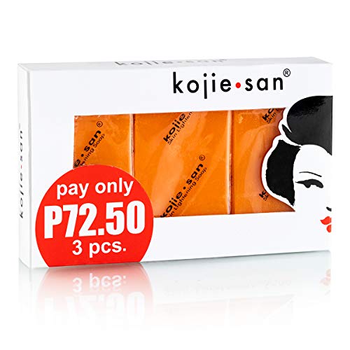 Original Kojie San Facial Beauty Soap - 65g, 3 Bars Per Pack - Guaranteed Authentic Skin Science
