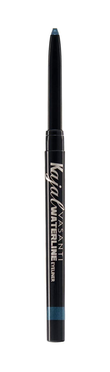 VASANTI Kajal Waterline Eyeliner Pencil - Long-lasting, Waterproof, Smudge-proof, Safe for Sensitive Eyes, Waterline Eye Liner - Opthalmologist Approved and Tested (Ice Blue) Vasanti Cosmetics