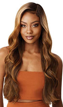 Outre LACEFRONT COLORBOMB Salon-Designed Blonde Shades Pre-Plucked Soft Swiss Lace Natural Baby Haur Heat Resisitant Synthetic - KIMANI (3DRFF IVORY BLONDE) Outre