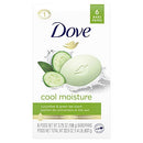 Dove Skin Care Beauty Bar for Softer Skin, Cucumber & Green Tea More Moisturizing than Soap, 3.75 Oz, Pack of 6 Dove