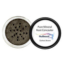 Root Concealer Touch Up Powder | All-Natural Crushed Minerals Without Brush | Fast and Easy Total Gray Hair Cover up For Black | Brown | Auburn and Blonde Hair .30 ounce (Without Brush, Darkest Brown) NuBeauti