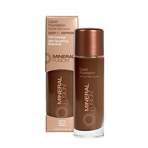 Mineral Fusion Liquid Foundation, Deep 7, 1 Fl Ounce Mineral Fusion