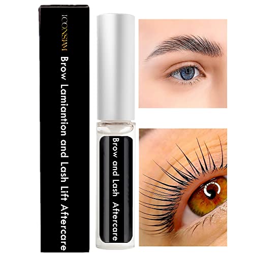 Brow Lamination and Lash Lift Nutrition Clear Eyelash Perm Aftercare Save Burning Eyelash & Eyebrow, Keratin Boost Care Fix Messy Brows/Lashes into Neat Look for 8 Weeks Libeauty