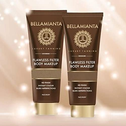 Bellamianta Flawless Filter Body Makeup Light/Medium Instant Self Fake Tan Bellamianta