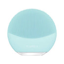 FOREO LUNA mini 3 Silicone Facial Cleansing Brush for All Skin Types Mint, Ultra-hygienic, 30-sec Glow Boost Mode, 12 Intensities, 400 uses/USB Charge, App-connected, 2-year Warranty FOREO