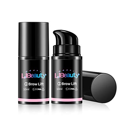 Libeauty Brow Lamination Professional Brow Lift Lasting 8 Weeks Airless Pump Bottles Semi-Permanent Curling Perming Wave Lotion & Liquid Set(