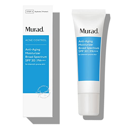 Murad Anti-Aging Moisturizer Broad Spectrum SPF 30 (UPDATED PACKAGING) | Grease-Free Face Moisturizer for Women & Men - Anti-Aging Face Cream with SPF, 1.7 Fl Oz Murad
