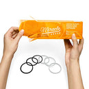 Miracle Face Erase 2 Pack Makeup Remover Face Cloths, Chemical-free, Microfiber, 6 Hair Ties (2 Count, Citrus) Miracle Face Erase