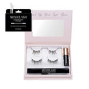 MoxieLash Magnetic Eyelashes with Eyeliner Kit - Essentials Kit Vol 1 - Natural Looking False Eyelashes - Classy & Cheeky Lash Set + Magnetic Eyeliner + Eyeliner Remover Swabs - USA Owned - No Glue MoxieLash