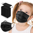 Kids Masks Disposable, 100Pcs Childrens Disposable Face Mask, Kids Boys Girls Disposable Face Masks BORHOOD