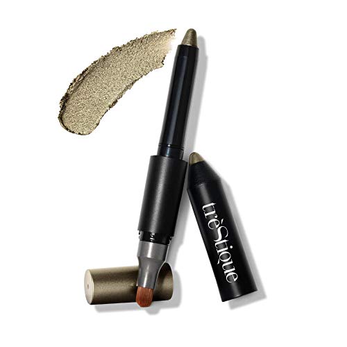treStiQue Shimmer Shadow Crayon, Eyeshadow Stick With Built-In Blending Brush, Eye Makeup Pencil, Shimmer Eye Brightener Crayon, Shadow Stick, Eyeshadow Pencil TRE'STIQUE