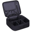 Travel Makeup Bag Large Cosmetic Bag Makeup Case Organizer for Women and Girls (A-Black) Narwey