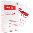 Zimba Teeth Whitening Strips, 28 Non-Sensitive White Strips Teeth Whitener for Tooth Whitening, Help Remove Smoking Coffee Soda Wine Stain, 28 Strips (14 Stain Removal Treatments) (Peppermint, 1 Pack) Zimba