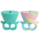 tweexy - 2 pack - Spa Green and Unicorn Wearable Nail Polish Holders tweexy