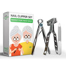 Healthy Seniors Nail Clipper Set - Designed for Thick Nails. Perfect for Diabetics or People Suffering from Arthritis Healthy Seniors