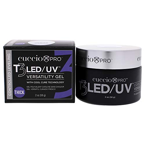 Cuccio Pro T3 Cool Cure Versatility Gel - Controlled Leveling Clear 2 Oz Cuccio Pro