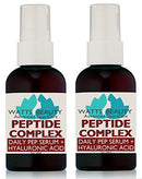 Watts Beauty Peptide Anti-Aging Face Serum - Hyaluronic Acid and Collagen Boosting Daily Face Care Polypeptide Complex with L-Arginine Firms Wrinkles and Boosts Collagen 4 oz Watts Beauty