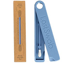 LastSwab Reusable Cotton Swabs for Ear Cleaning by LastObject - Eco Friendly Q tips for Ears in Blue - 1 Reusable Qtips is equivalent of 1000 common Cotton Swab - Zero Waste Products - Easy to Clean LastSwab