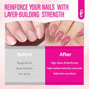 Nail Strengthener for Women: 8 in 1 Dusty Rose Nail Hardener Extra Strong and Growth - Nail Polish Hardener for Weak and Damaged Nails 15ml Infinity Warehouse