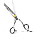 Professional Hair Thinning Scissors 6.5 Inches ULG Blending Teeth Shears Texturizing Haircut Scissors Japanese Stainless Steel with Adjustable Tension Screw for Salon Barber Hairdresser ULG