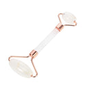 White Face Roller – Skin Care Tool Made of Clear Quartz – Facial Skin Care Products for Improved Circulation – Face Massager Compatible with All Skin Types – For a Fresh and Firm Looking Skin C CRYSTAL LEMON