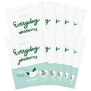 FaceTory Everyday Jasmine Moisturizing Mask With No Harsh Chemicals - Moisturizing, Calming, and Balancing (Pack of 10) FACETORY
