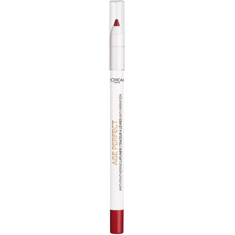 L'Oreal Paris Age Perfect Anti-Feathering Lip Liner, Flaming Carmin L'Oreal Paris