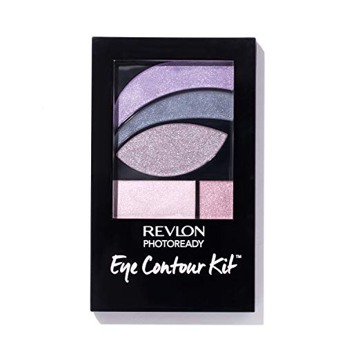 Revlon PhotoReady Eye Contour Kit, Eyeshadow Palette with 5 Wet/Dry Shades & Double-Ended Brush Applicator, Watercolors (520), 0.1oz REVLON