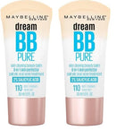 Maybelline Dream Pure Skin Clearing BB Cream, 8-in-1 Skin Perfecting Beauty Balm With 2% Salicylic Acid, Sheer Tint Coverage, Oil-Free, Light/Medium, 1 Count Infinity Warehouse