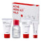 COSRX 4 Step Mild Acne Treament for Acne Prone Skin | TSA Approved Travel Size, Gift Set, Trial | Cleanser, Mild Toner, Spot Cream, Moisturizer COSRX