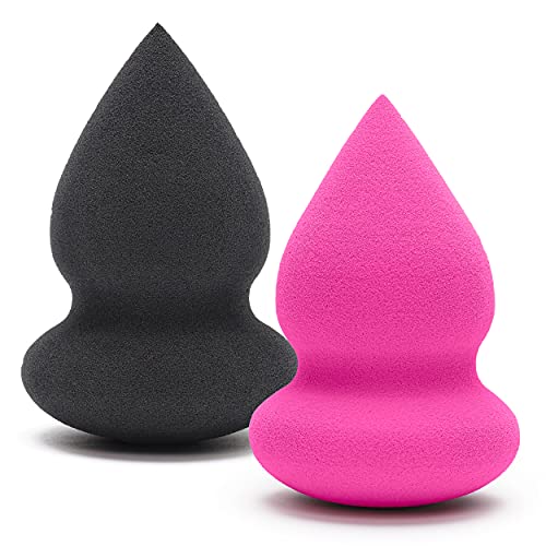 HB Hye Beauty Makeup Sponge, 2 Pcs Beauty Blender Set, Flawless for Cream, Liquid Foundation & Powder Application HB HYE BEAUTY