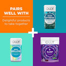 OLLY Hello Happy Gummy Worms, Mood Balance Support, Vitamin D, Saffron, Adult Chewable Supplement, Tropical Zing - 60 Count Infinity Warehouse