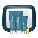 Lancer Skincare The Method Intro Kit, 3-Step Anti-Aging Facial Exfoliator, Cleanser, and Moisturizer Kit for Glowing Skin, Reveals Healthy-Looking Glowing Skin Infinity Warehouse