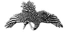 Crane Hair Clip, Small Hand Crafted Metal Barrette Made in the USA with a 60mm Imported French Clip by Oberon Design Oberon Design