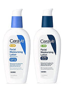 CeraVe Facial Moisturizing Lotion 3oz. AM/PM Bundle CeraVe Facial