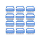 Superio Nail Brush Cleaner with Handle, Durable Scrub Brush to Clean Toes and Fingernails, All Purpose Hand Scrubber Cleaning Brush - Stiff Bristles, Easy to Use (12-Pack) Superio