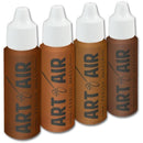 4pc DARK Complexion Professional Airbrush Cosmetic Makeup Set 1/2 oz bottles Infinity Warehouse
