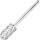 USA Pana 3/32" Safety Nail Carbide - Smooth Round Top Large Barrel Head for Electric Dremel Drill Machine - Grit Size: (4XC, 3XC, 2XC, XC, C, M, F, XF) (4 Extra Coarse (4XC) SILVER) PANA