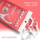 GRIN Braces Flosser, Floss Picks Designed for Braces, 60 Count, Dental Flossers, Recycled Plastic, Ortho Approved, Premium Thin Floss, Includes Handy Wax Scraper and Pick (Pack of 2) Infinity Warehouse
